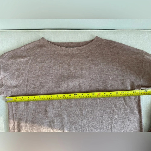 FRENCH Connection Dusty Mauve Oversized Sweater with bell  sleeves Size M - Picture 9 of 13